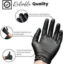 Load image into Gallery viewer, Kingfa 5 Mil Black Nitrile Gloves - BNM Health