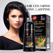 Load image into Gallery viewer, Hair Dye Shampoo 500ml Instant Fast Permanent Natural DYE Color Unisex
