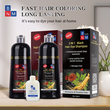 Load image into Gallery viewer, Hair Dye Shampoo 500ml Instant Fast Permanent Natural DYE Color Unisex