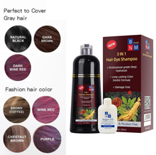 Load image into Gallery viewer, Hair Dye Shampoo 500ml Instant Fast Permanent Natural DYE Color Unisex