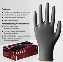 Load image into Gallery viewer, Kingfa 5 Mil Black Nitrile Gloves - BNM Health
