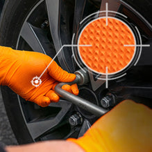 Load image into Gallery viewer, Kingfa 6 Mil Diamond Texture Orange Nitrile Gloves L & XL - BNM Health