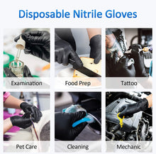 Load image into Gallery viewer, 5 Mil Black Nitrile Gloves - BNM Health