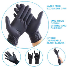 Load image into Gallery viewer, 5 Mil Black Nitrile Gloves - BNM Health