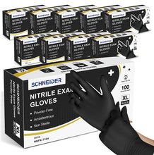 Load image into Gallery viewer, 5 Mil Black Nitrile Gloves - BNM Health
