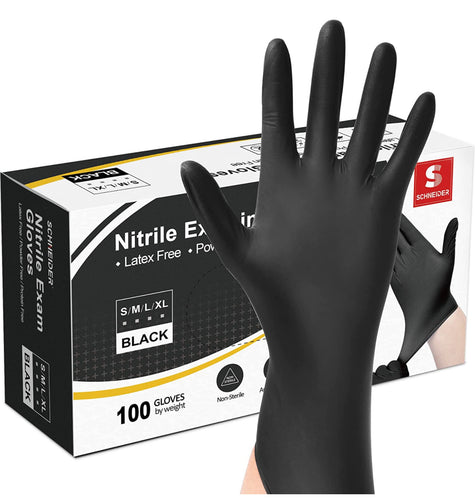 5 Mil Black Nitrile Gloves - BNM Health