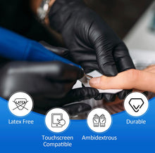 Load image into Gallery viewer, 5 Mil Black Nitrile Gloves - BNM Health
