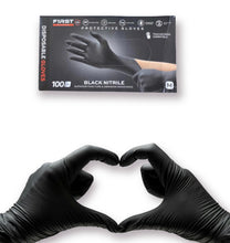 Load image into Gallery viewer, First Glove Black Nitrile Disposable Gloves - BNM Health