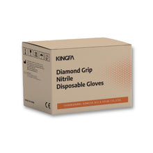 Load image into Gallery viewer, Kingfa 6 Mil Diamond Texture Orange Nitrile Gloves L & XL - BNM Health