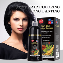 Load image into Gallery viewer, Hair Dye Shampoo 500ml Instant Fast Permanent Natural DYE Color Unisex 
