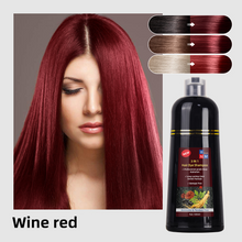 Load image into Gallery viewer, Hair Dye Shampoo 500ml Instant Fast Permanent Natural DYE Color Unisex 
