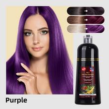 Load image into Gallery viewer, Hair Dye Shampoo 500ml Instant Fast Permanent Natural DYE Color Unisex 
