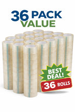 Load image into Gallery viewer, 1-36 Rolls 2" x 110yd Clear Packing Tape 330ft Heavy Duty Shipping Sealing 2 Mil 
