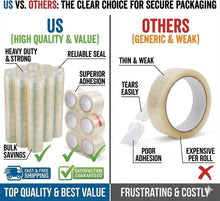 Load image into Gallery viewer, 1-36 Rolls 2" x 110yd Clear Packing Tape 330ft Heavy Duty Shipping Sealing 2 Mil 

