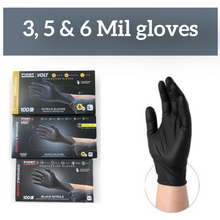 Load image into Gallery viewer, First Glove Black Nitrile Disposable Gloves
